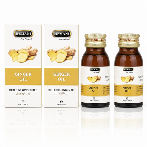 Lot de 2 Huile de Gingembre 30mL 100% Naturelle Hemani