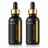Lot de 2 Huiles d’Argan 30 ml Pipette — 100% naturelle, Soin visage corps cheveux (2×30 ml)