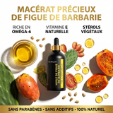 Huile de Figue de Barbarie 100 ml pipette – 100% naturelle (macérat) – soin visage anti-âge