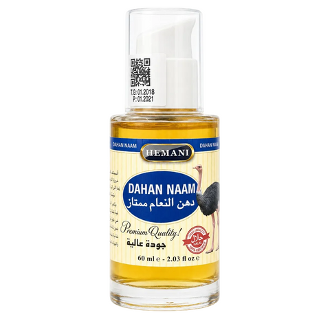 Huile d'Autruche - massage - douleur musculaire - 60mL Hemani