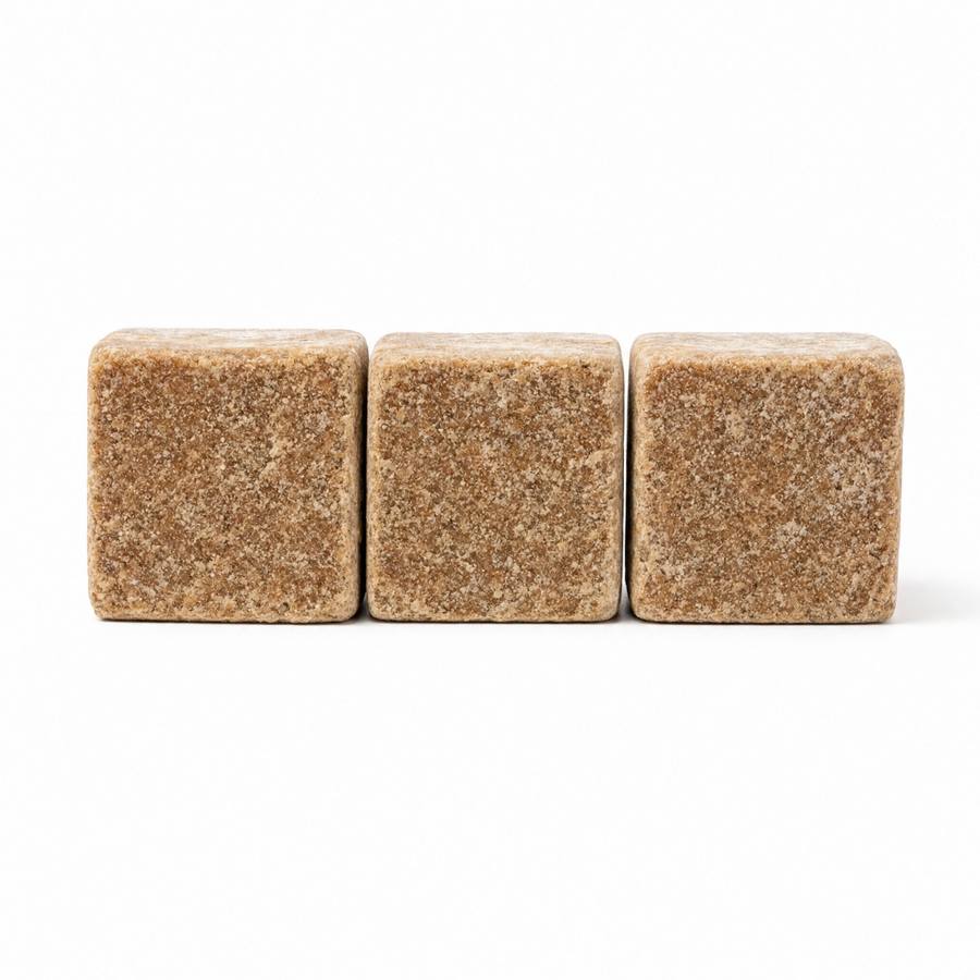 Lot de 3 carrés de musc ambré – parfum solide