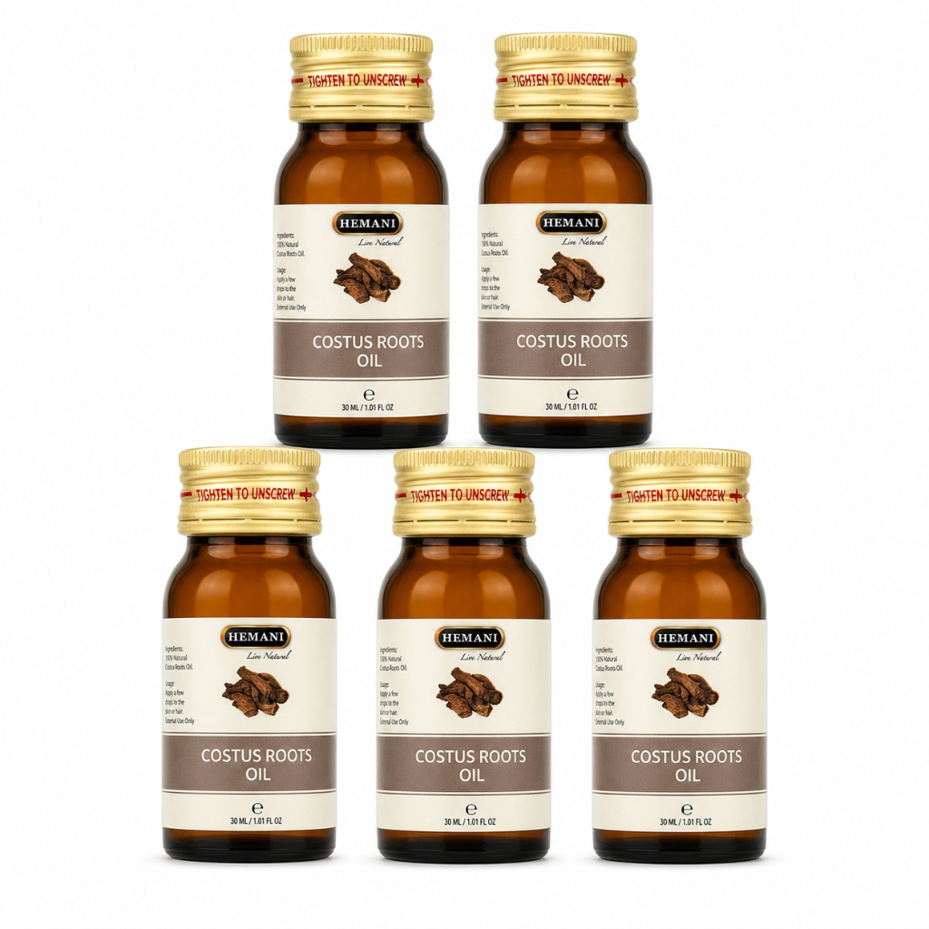 5 Huile de Costus Indien 30mL Hemani 100% naturelle -20%