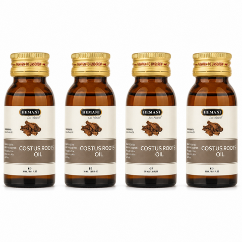 4 Huile de Costus Indien 30mL Hemani 100% naturelle -15%
