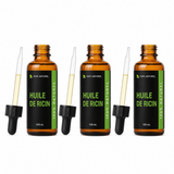 3 Huiles végétale de ricin 100ml à pipette Réduction -10%