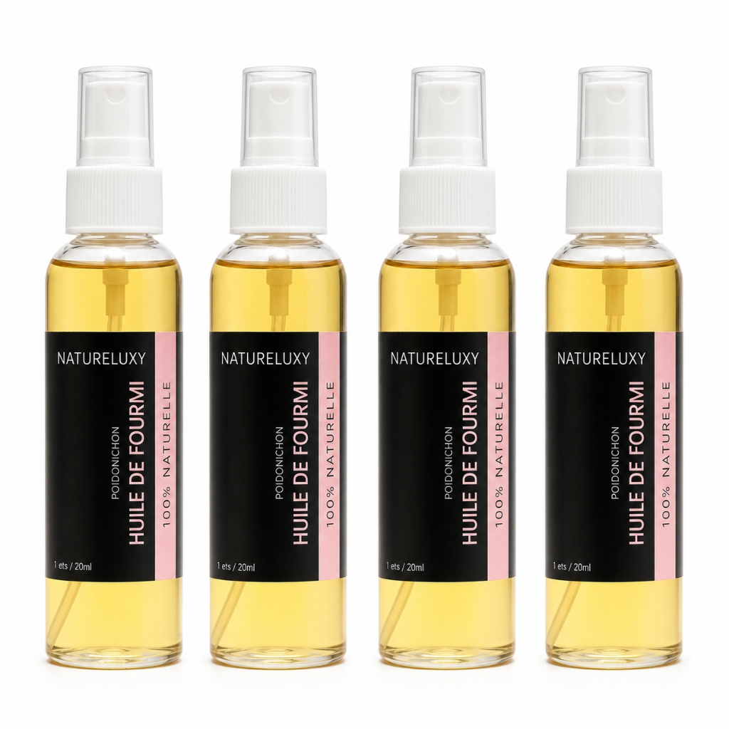 4 Huile de Fourmi contre la pousse des poils 30mL Natureluxy -15%