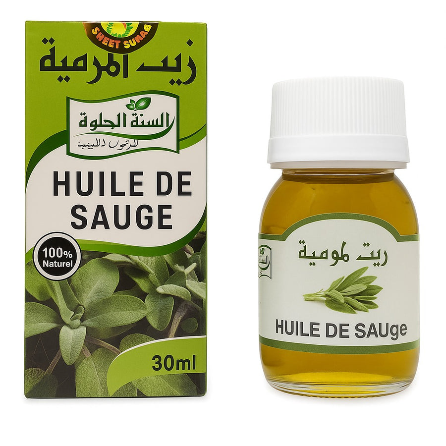 Huile de Sauge 30ml 100% Naturel - Sweet Sunnah