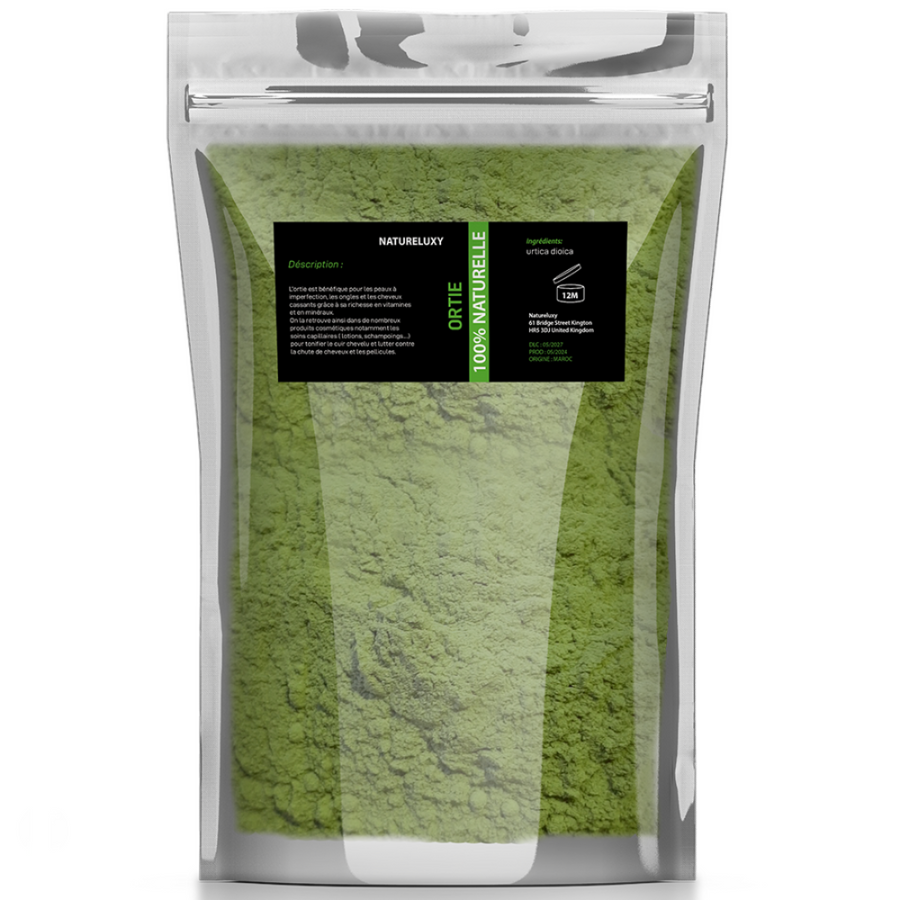 Poudre d’Ortie 1 kg - 100% Feuilles Moulues - Origine Maroc