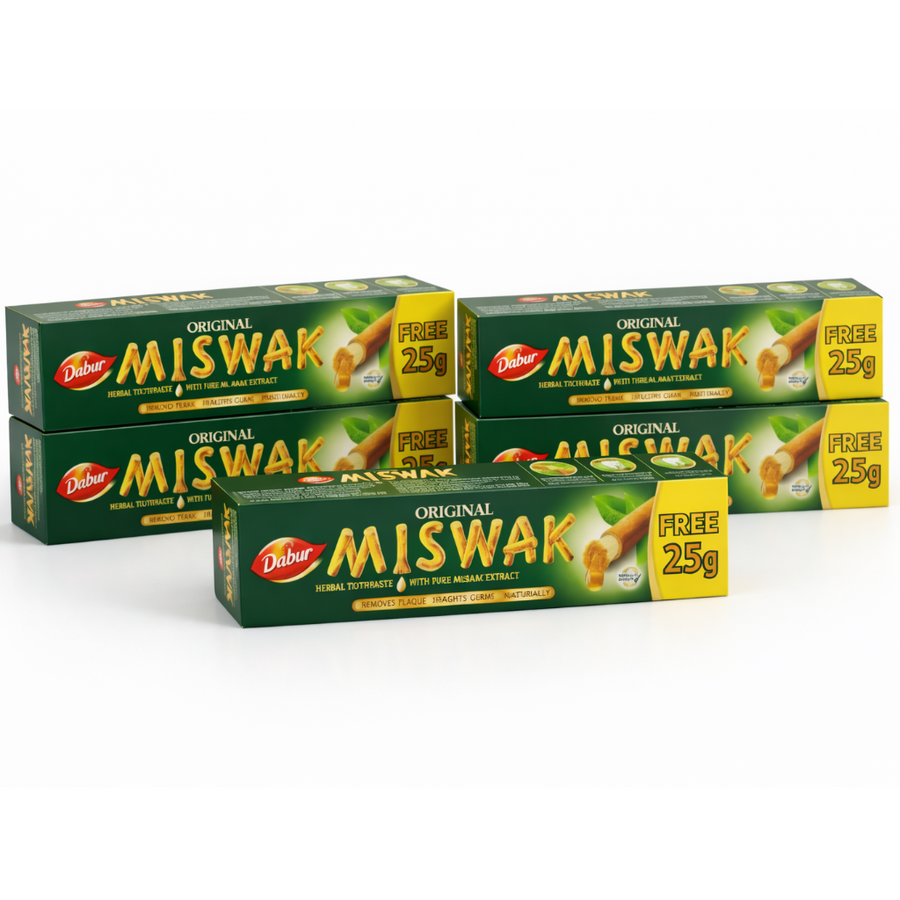 Dentifrice Dabur Miswak lot économique 5 tubes - Promotion