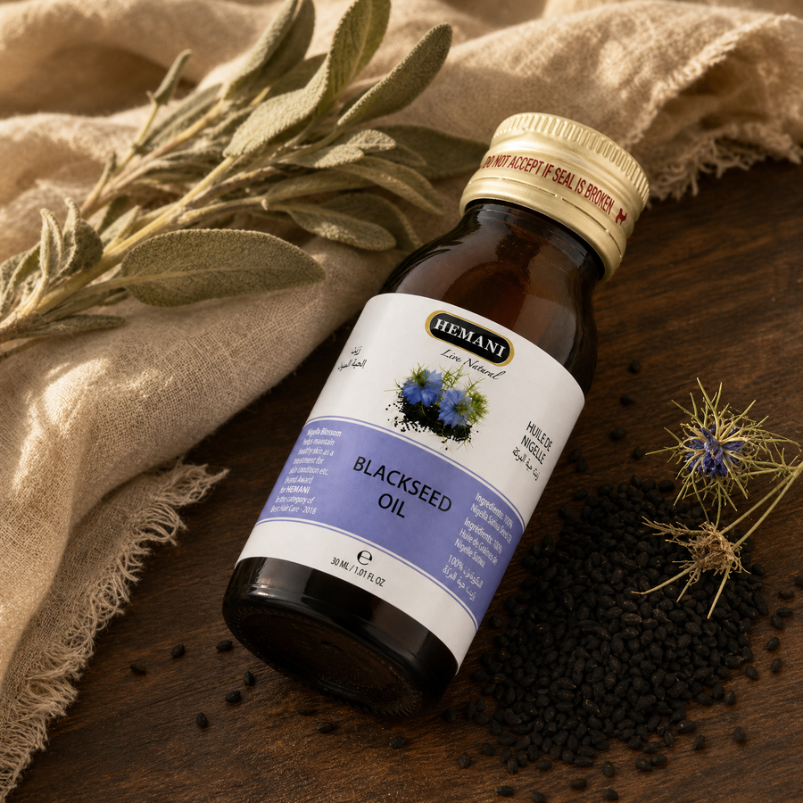 Hemani Blackseed Oil 30mL — application lifestyle