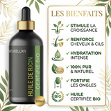 Huile de Ricin 100ml à Pipette