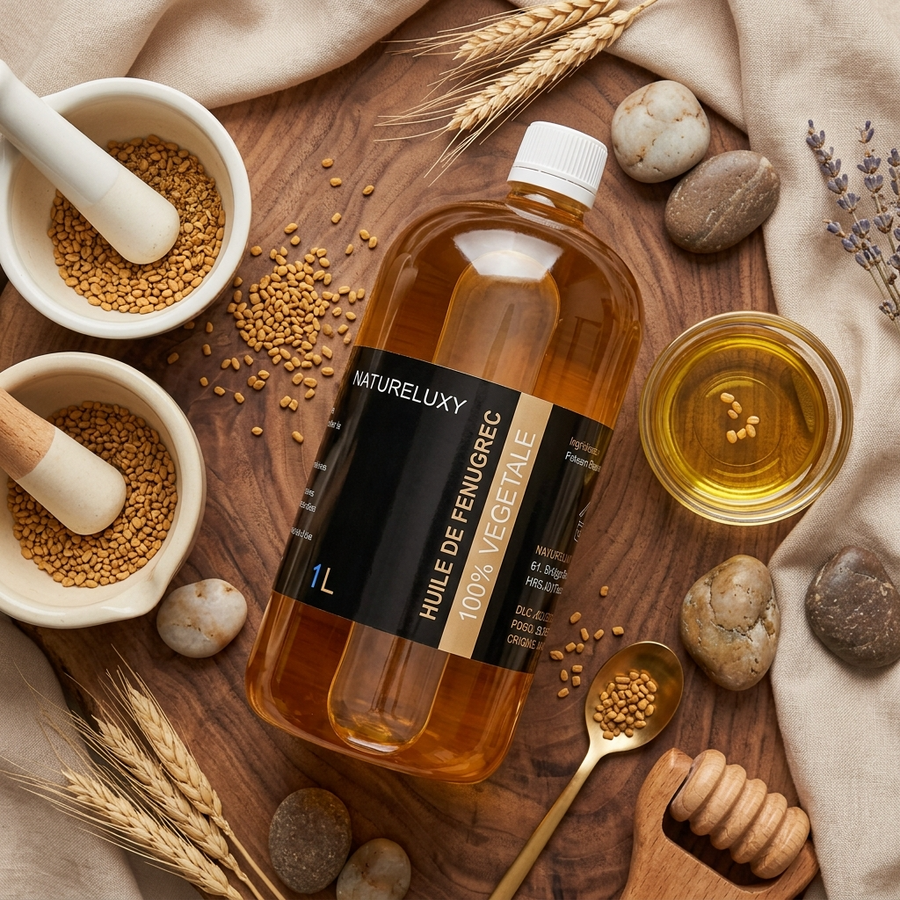 Huile de Fenugrec 1L  – Usage externe – Qualité cosmétique