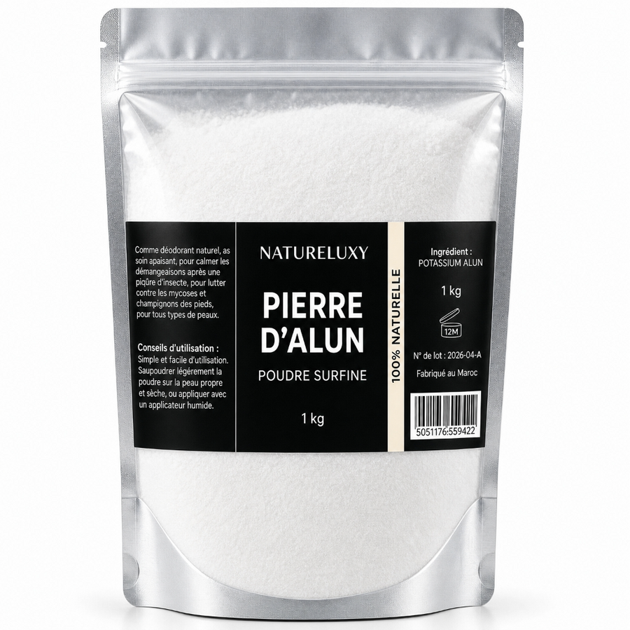 Poudre d’Alun Surfine 1 kg - Déodorant naturel au potassium d’alun
