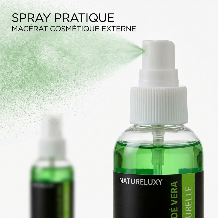 Huile d'Aloé Vera 30mL Spray 100% Naturelle