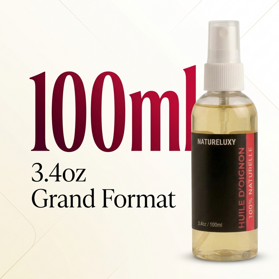Huile d’Oignon 100% Naturelle – Macérat – Spray 100 ml – Soin Cheveux & Cuir Chevelu