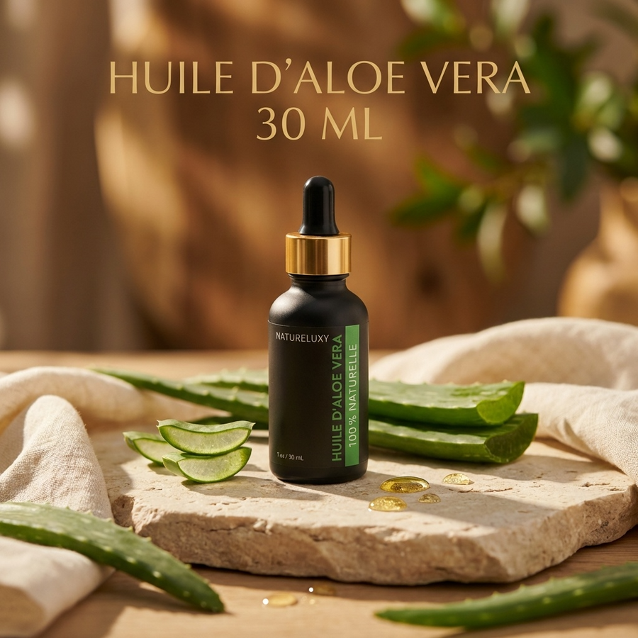 Huile d'Aloé Vera 30mL pipette 100% Naturelle