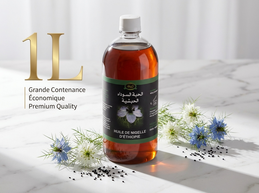 Huile de Nigelle d'Ethiopie Haute Qualité - 1L