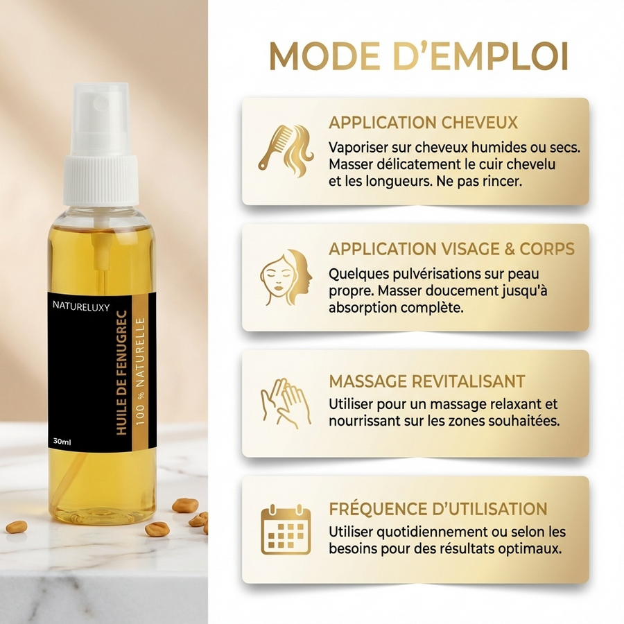 2 Huiles de Fenugrec 30mL Spray -5%