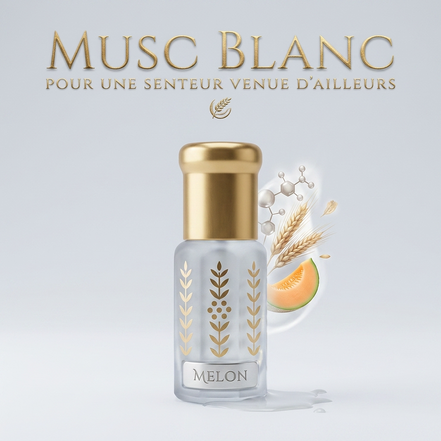 Musc Tahara Melon 3 mL - Musc Blanc Parfumé