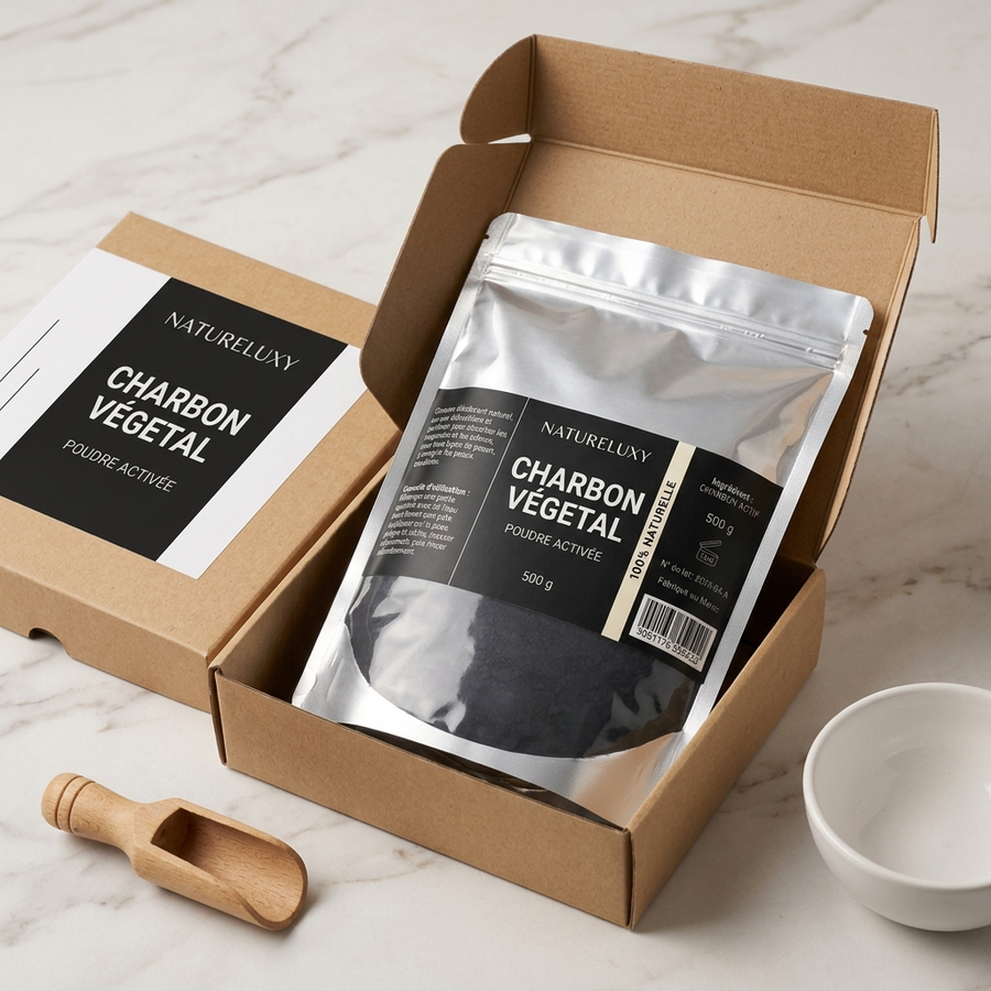 Poudre de Charbon Dentaire 500 g - Hygiène Buccale