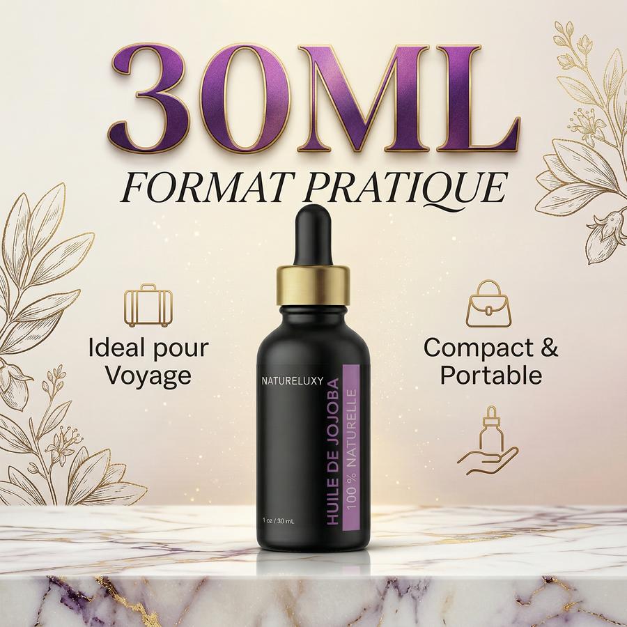 Huile de Jojoba 30 mL Pipette — 100% Naturelle