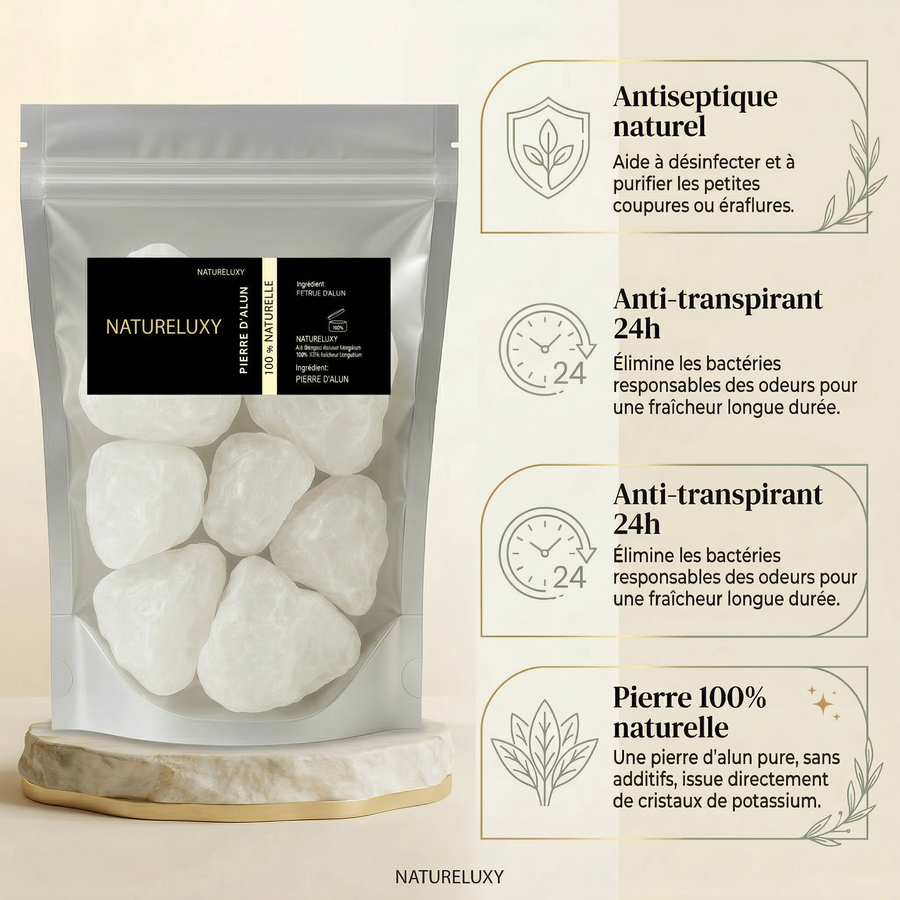 Roher Alaunstein – 250 g – natürliches Deodorant – Potassium Medical &amp; Care 
