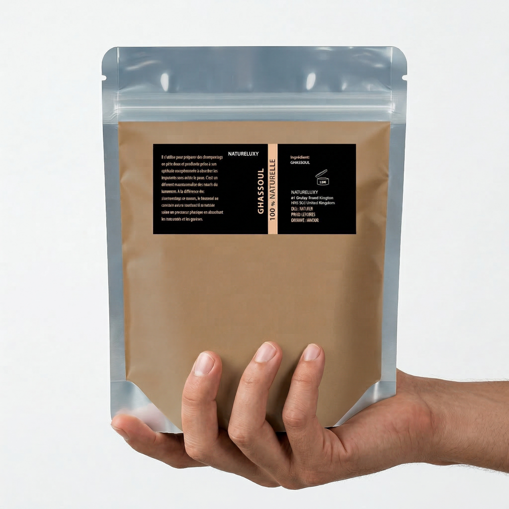 1Kg Argile Ghassoul en Poudre  Ultrafine - Masque Visage Corps Cheveux - Moroccan Lava Clay