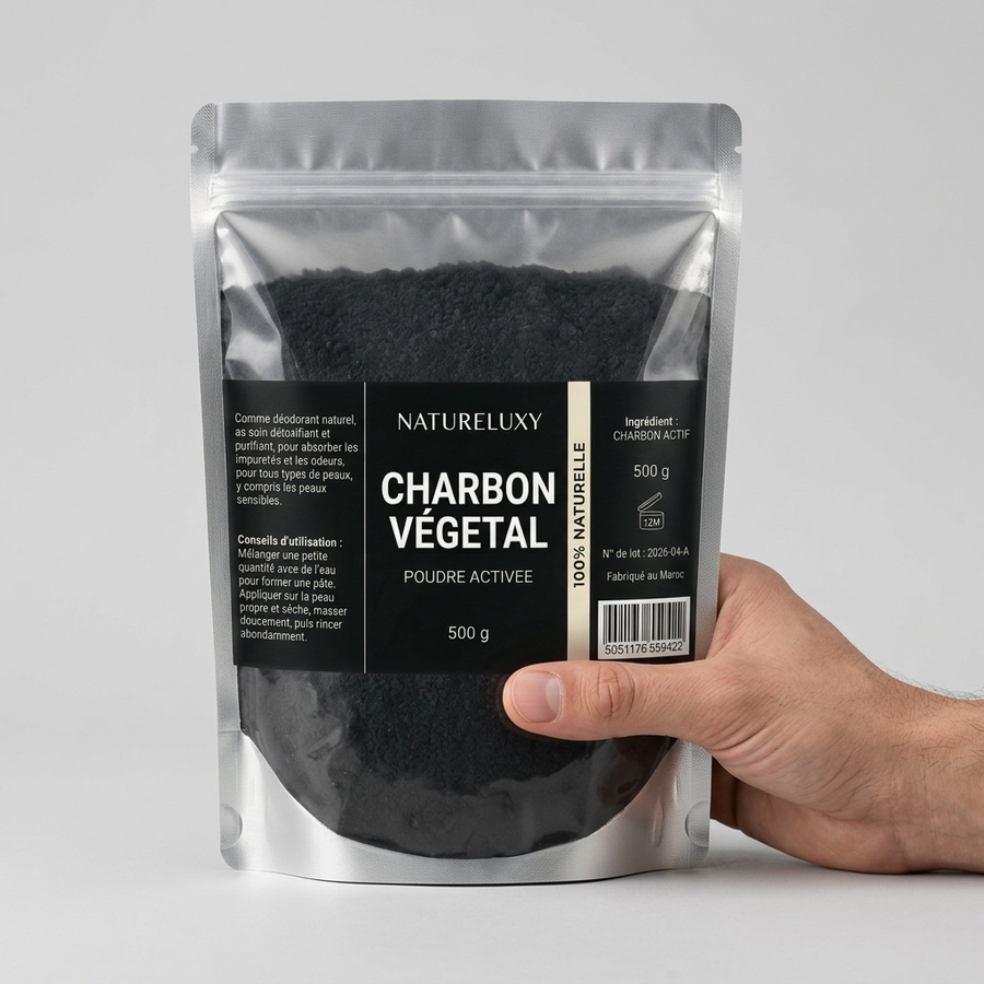 Poudre de Charbon Dentaire 500 g - Hygiène Buccale