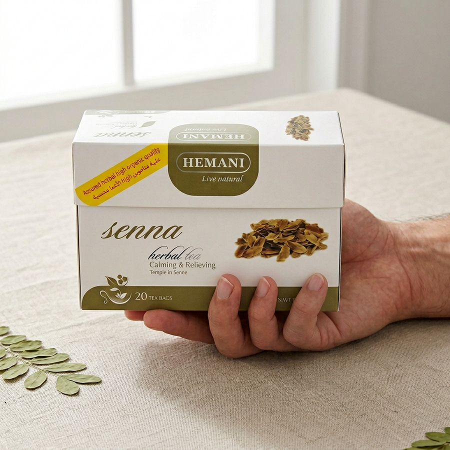 Lot 5× Tisane Séné Hemani – 5 boîtes de 20 sachets (100 tisanes) – Infusion au séné – Format économique