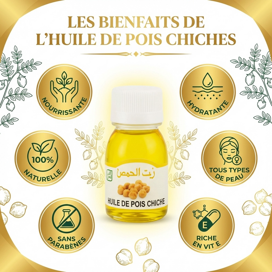 Huile de Pois Chiche 30mL 100% Naturelle