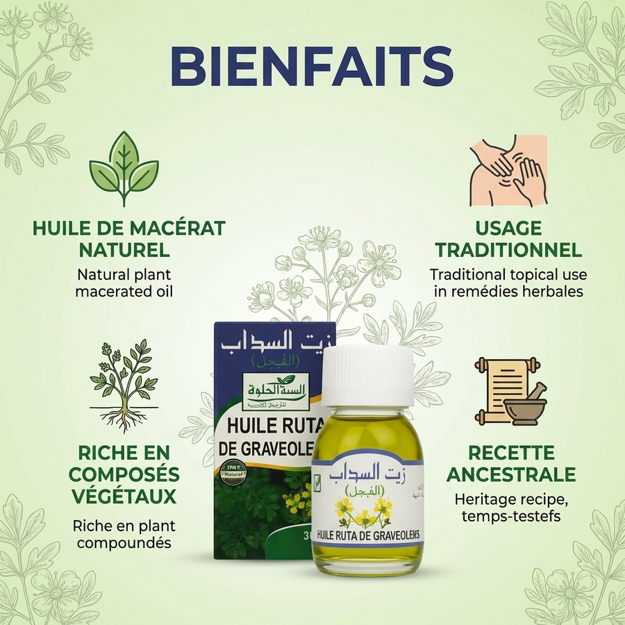 Huile de Rue (Figel) 30 ml - Sweet Sunnah