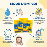 Lot de 4 Savon au Soufre Contre L' Acné Dermatologique Fabio 80g