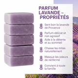 Lot de 5 carrés de musc lavande – parfum solide