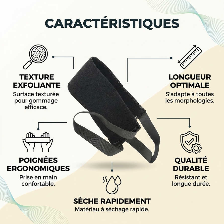 Gant de Gommage Dorsal Kessa Haute Qualité