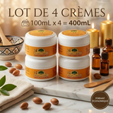 4 Crèmes Argan du Maroc Soin Contour des yeux et Visage Jour et Nuit 100mL -15%
