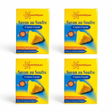 Lot de 4 Savon au Soufre Contre L' Acné Dermatologique Fabio 80g