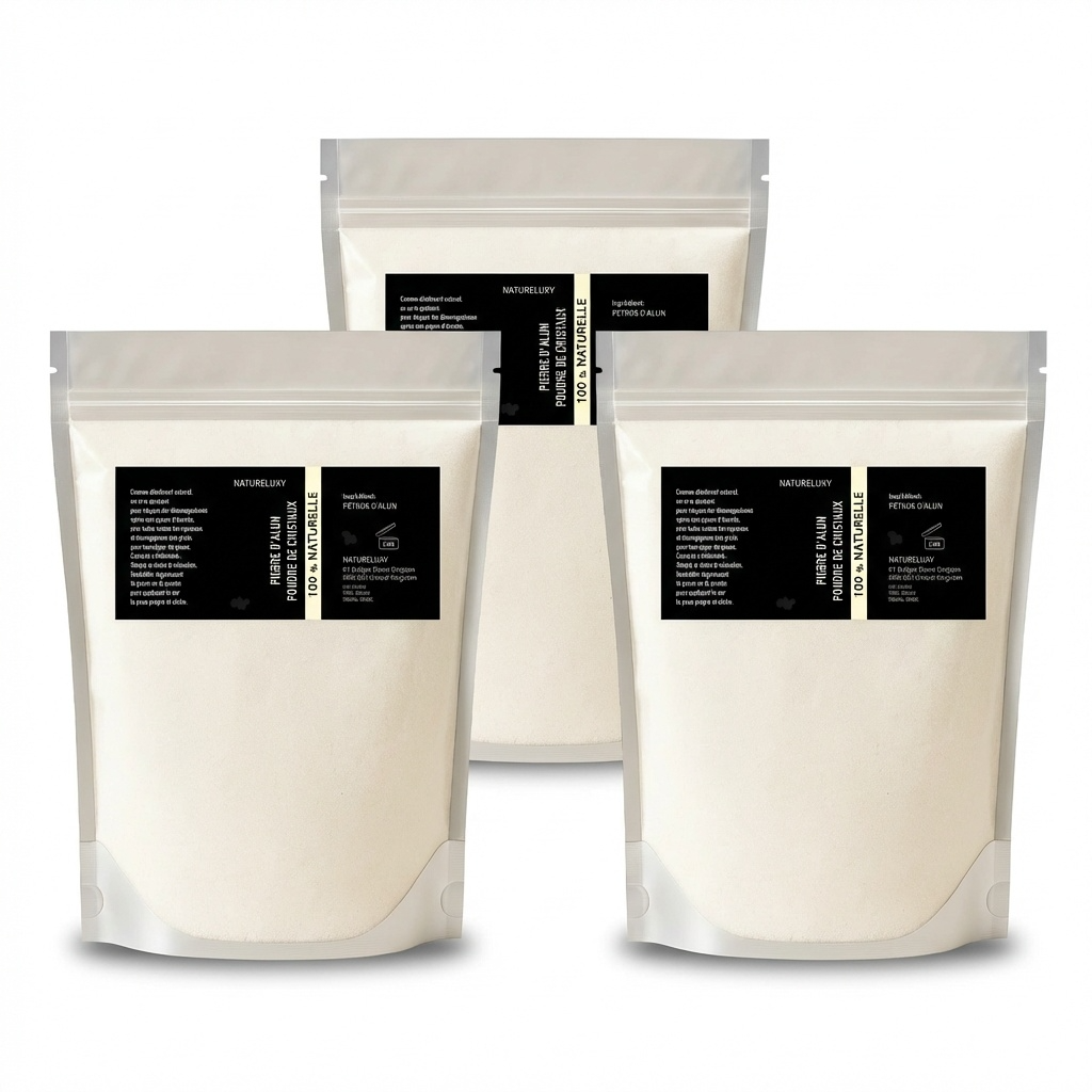 3 Pierre d'Alun Poudre - 250g - Déo Naturel -10%