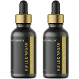 Lot de 2 Huiles d’Argan 30 ml Pipette — 100% naturelle, Soin visage corps cheveux (2×30 ml)
