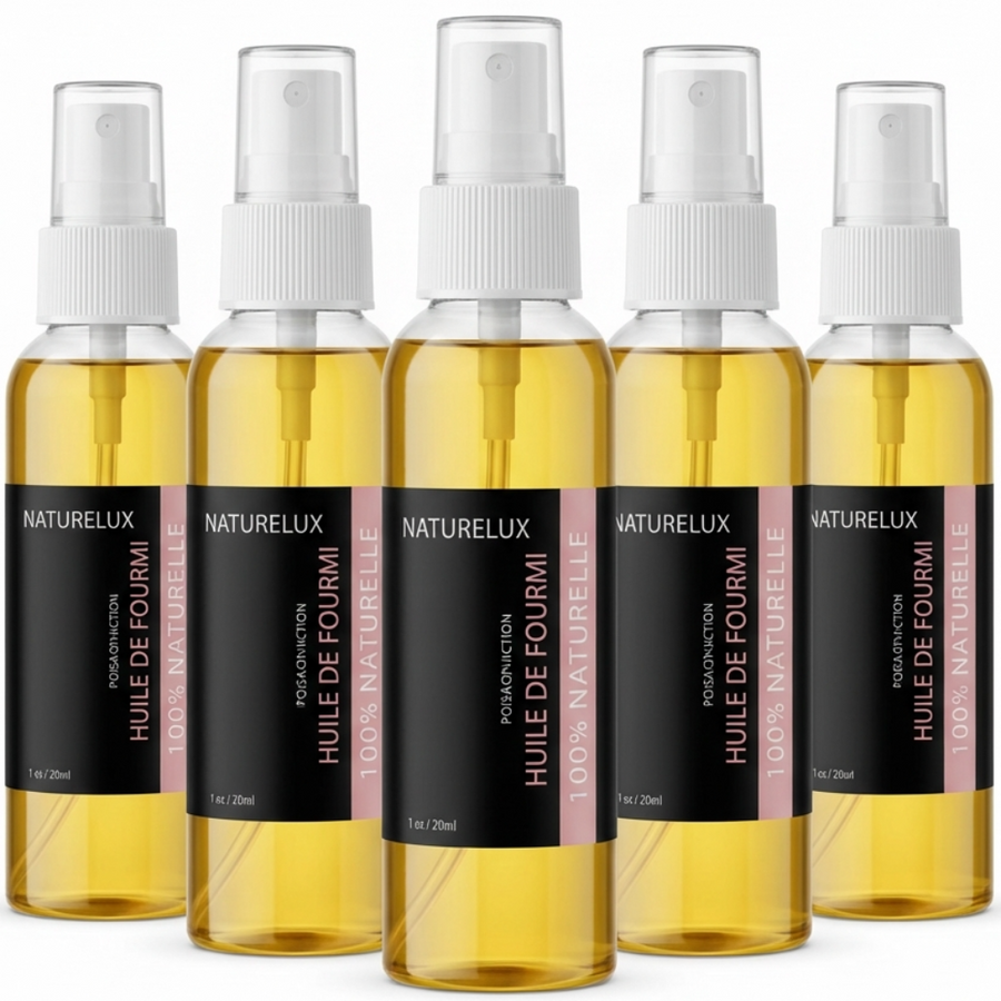 5 Huile de Fourmi Contre la Pousse des Poils 100mL Spray 100% Naturelle -20%