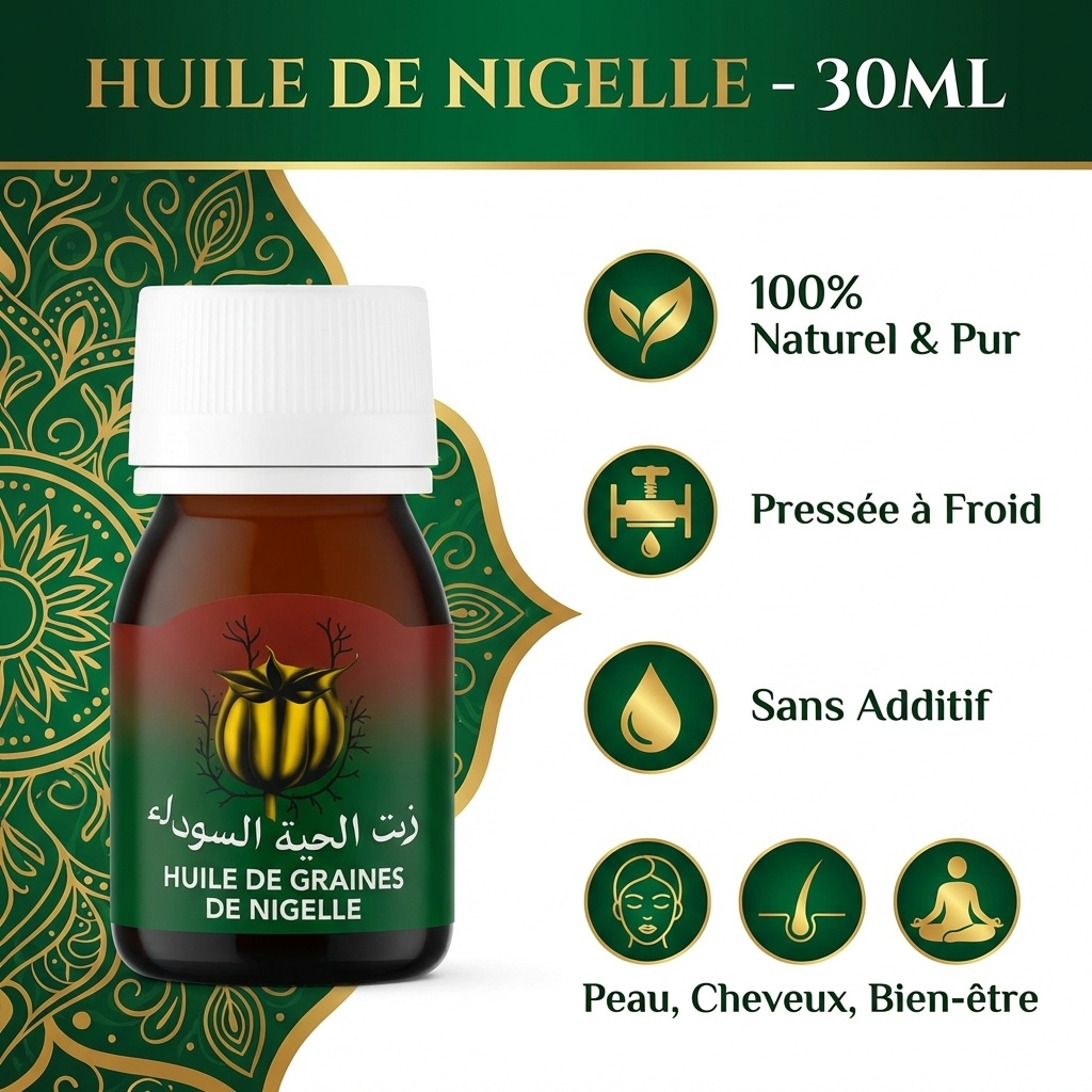 Huile de Graine de Nigelle Sweet Sunna 30ml