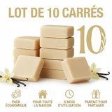 10 Carré de Musc Vanille – Parfum d’Ambiance Solide Naturel & Longue Tenue