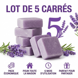Lot de 5 carrés de musc lavande – parfum solide