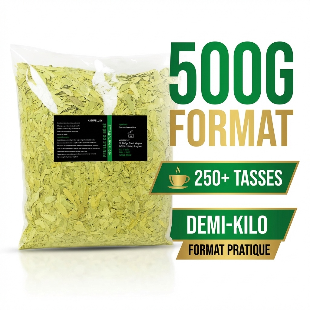 Feuilles de Séné 500g – 100% Naturel (Senna) | Natureluxy
