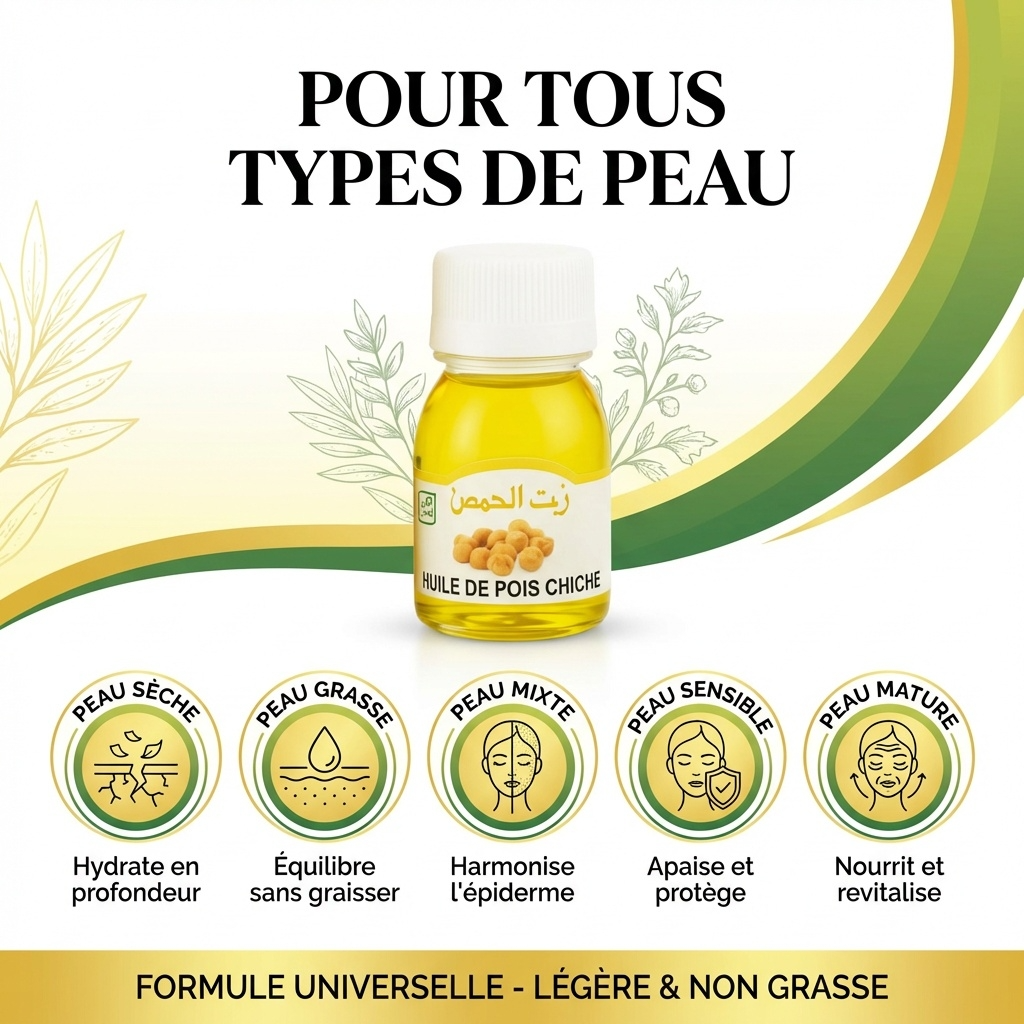 Huile de Pois Chiche 30mL 100% Naturelle