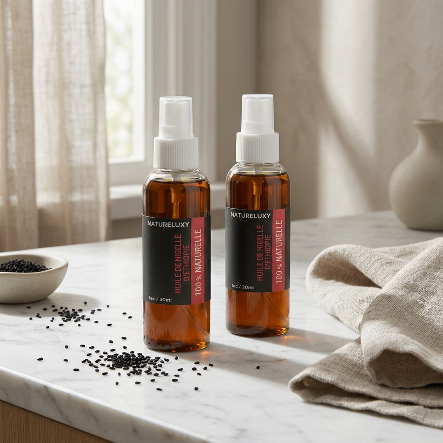 Lot de 2 Huiles de Nigelle d'éthiopie 30mL spray 100% naturelle
