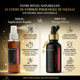 Huile de Nigelle d'éthiopie 30mL pipette +Huile de Nigelle d'éthiopie 30mL Spray