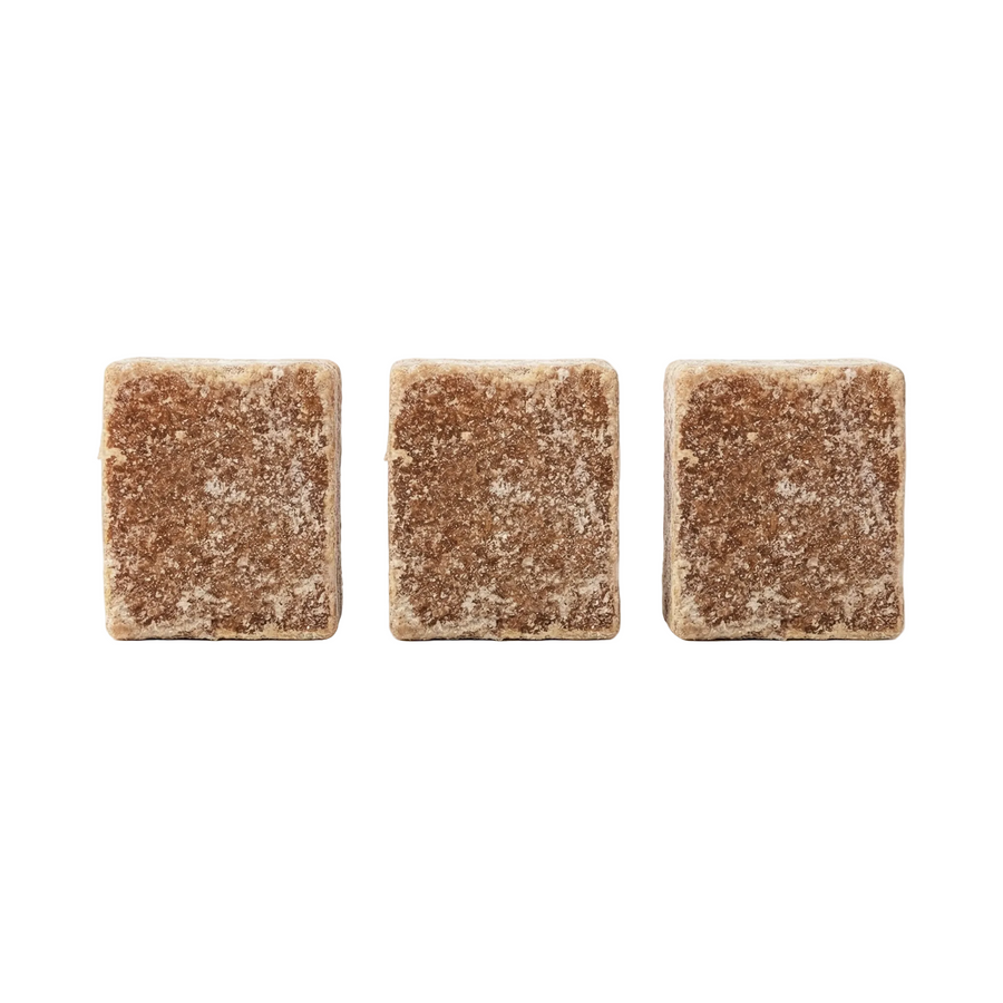 Lot de 3 carrés de musc ambré – parfum solide - vue principale