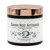 Savon noir marocain 300 g – Pâte exfoliante pour hammam (usage externe)