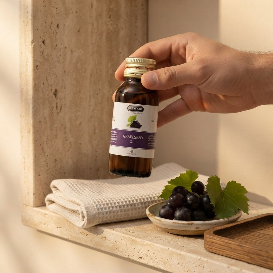 Huile de Pépin de Raisin 30mL 100% Naturelle Hemani