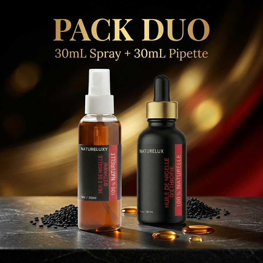 Huile de Nigelle d'éthiopie 30mL pipette +Huile de Nigelle d'éthiopie 30mL Spray