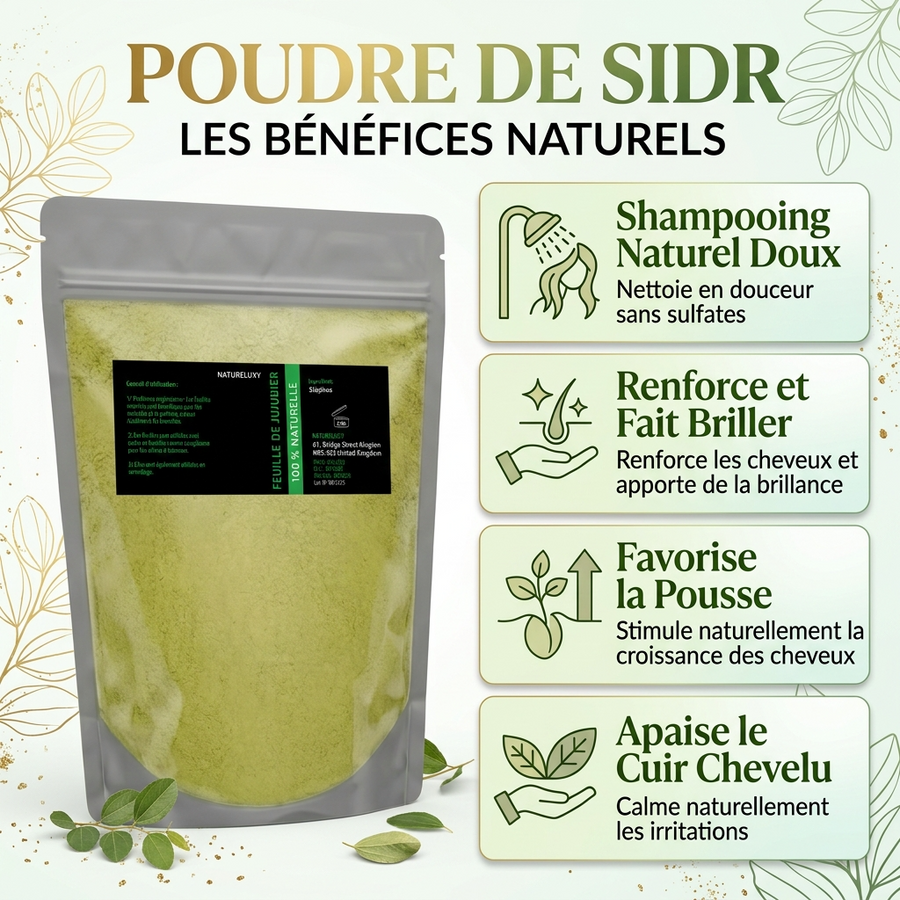 Poudre de Sidr 80 g - Feuilles de Jujubier